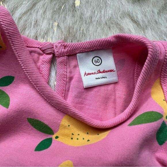 Hanna Andersson Pink Lemon Print Dress - Picture 3 of 4